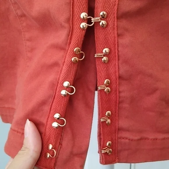 Forever 21 Denim Overall Mini Dress in Rust Size - M - Picture 7 of 15